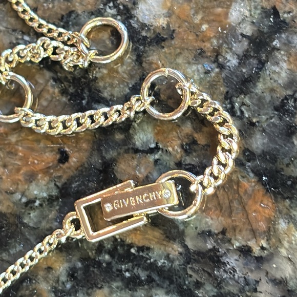 NWT Givenchy Gold Tone Crystal Frontal Necklace - Picture 6 of 7